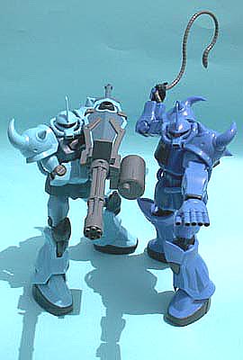 HG MS-07B3 グフカスタム & HGUC MS-07B グフ 写真5